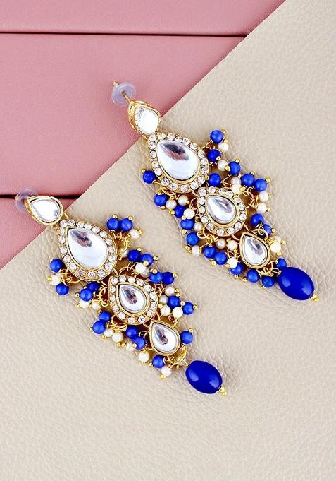 Gold Kundan Gold Plated Necklace Set