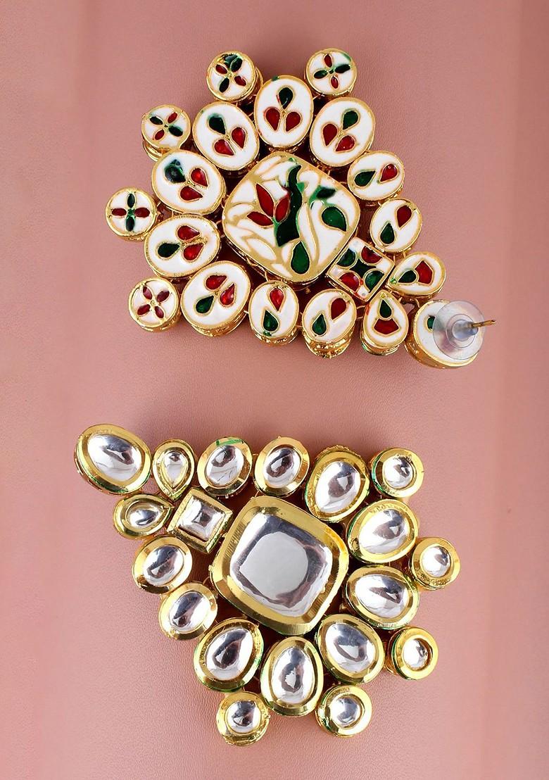 Gold Kundan Gold Plated Necklace Set