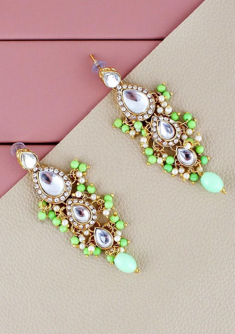 Gold Studs Gold Plated Necklace Set