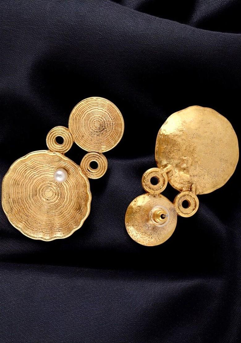 Gold Studs Gold Plated Necklace Set