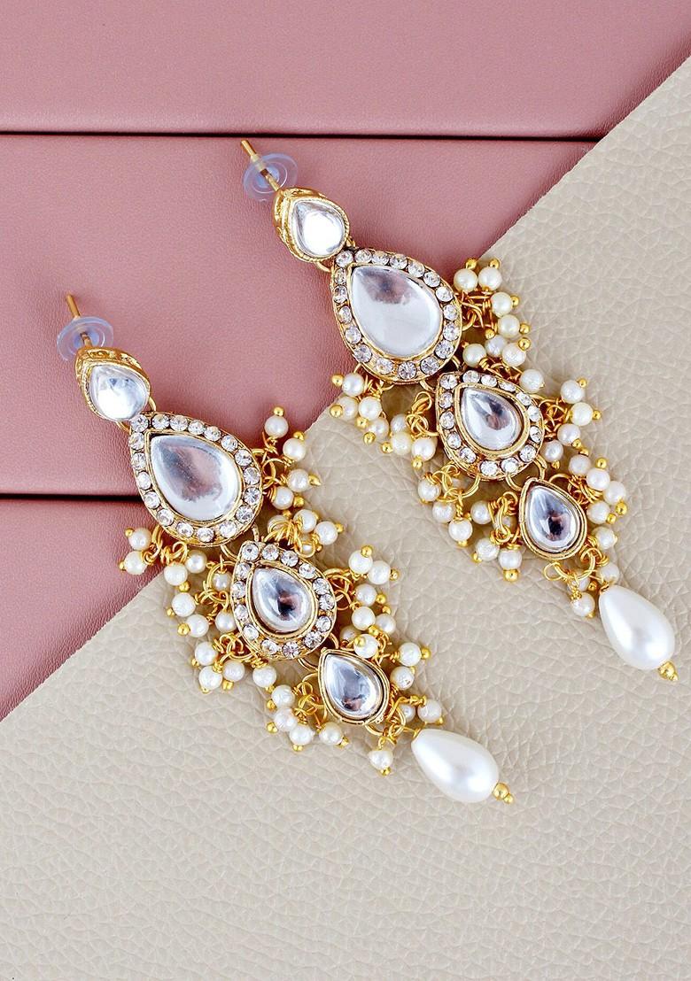 Gold Studs Gold Plated Necklace Set