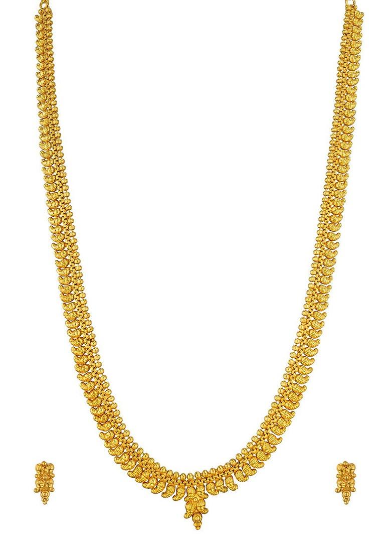 Gold Plated Temple Jewellery Set