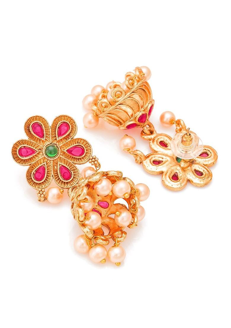 Gold Plated Pearl Matinee Jewellery Set