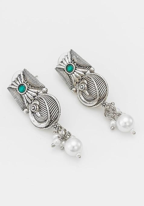 Silver Sterling Silver Beaded Choker Jewellery Set