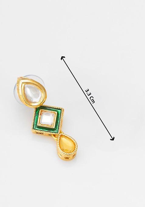 Kundan Stone Studded Jewellery Set