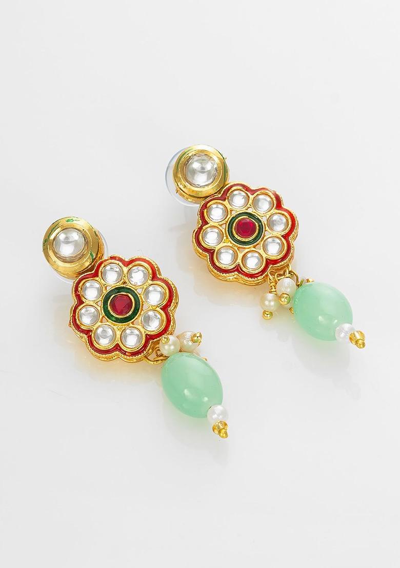 Kundan Studded And Beaded Choker Jewellery Set