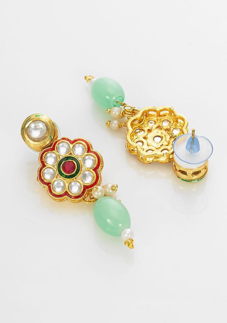 Kundan Studded And Beaded Choker Jewellery Set