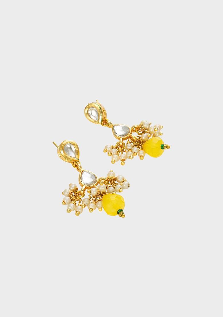 Kundan Studded And Beaded Jewellery Set