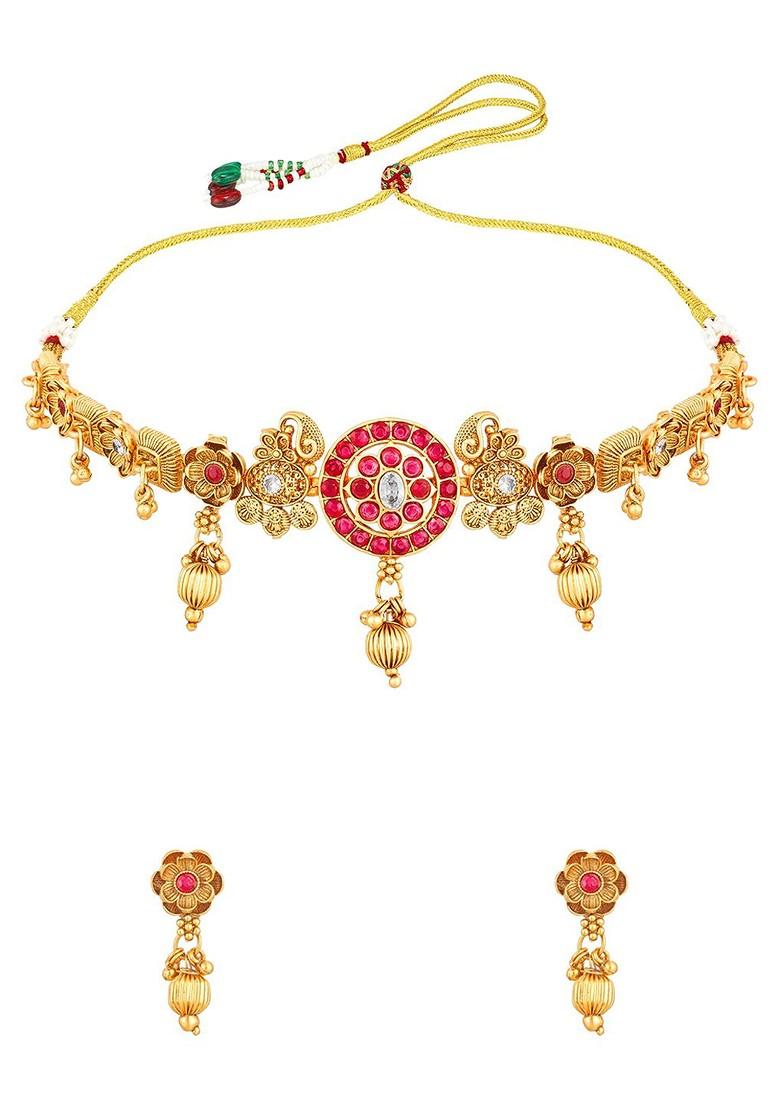 Gold Plated Copper Jewellery Set