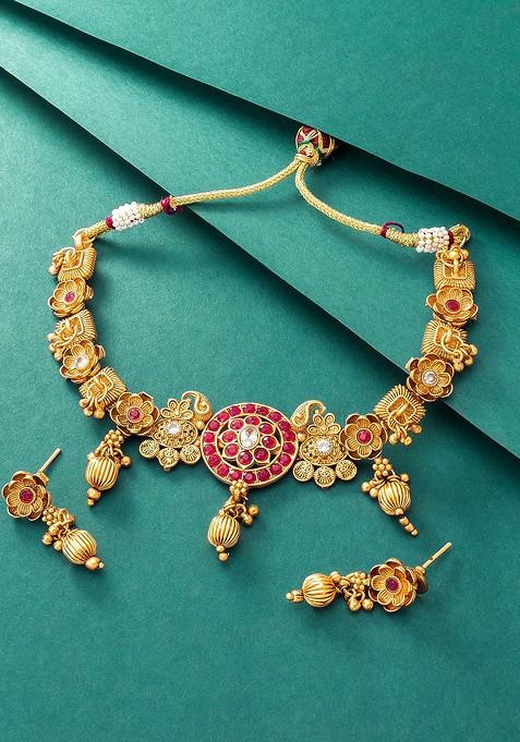 Gold Plated Copper Jewellery Set