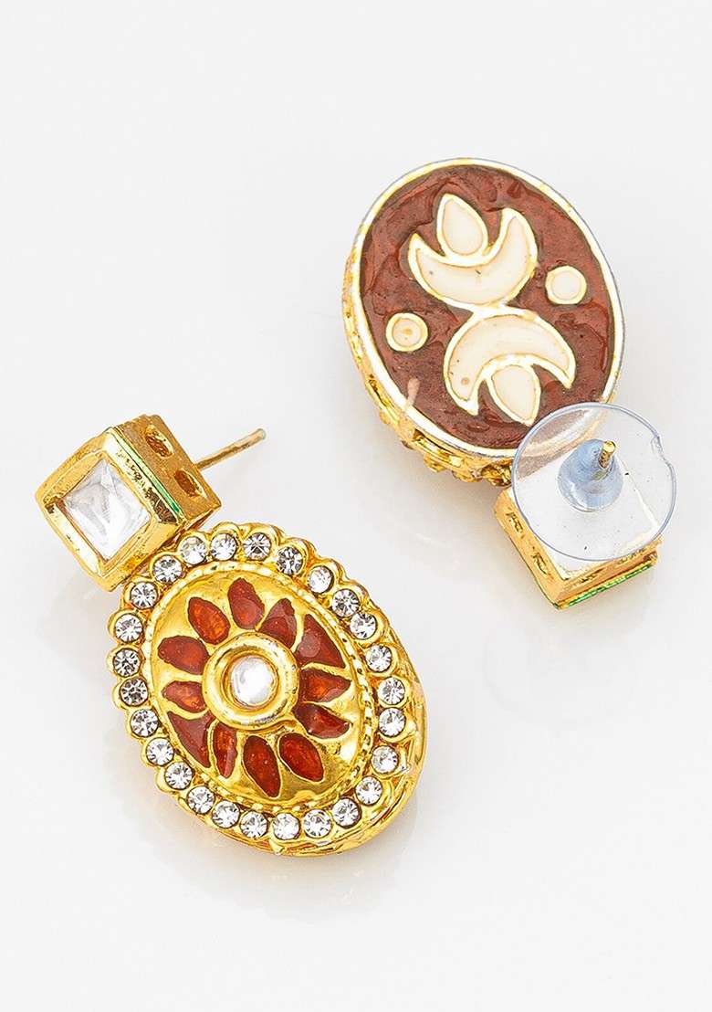 Stone Studded And Beaded Jewellery Set - Indya