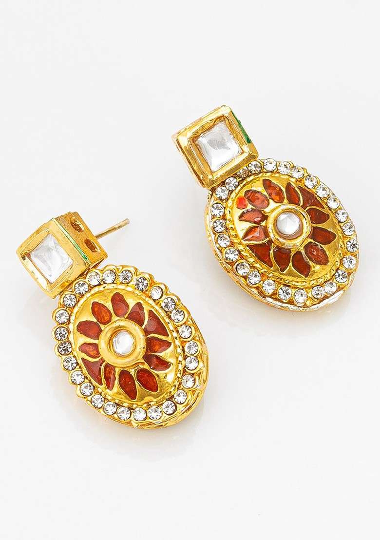 Stone Studded And Beaded Jewellery Set - Indya