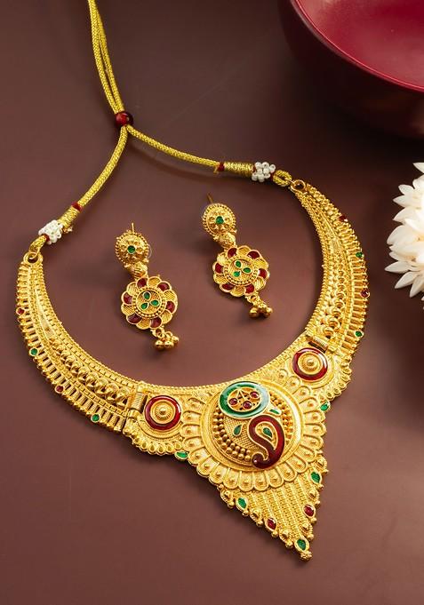 Kundan Studded Jewellery Set