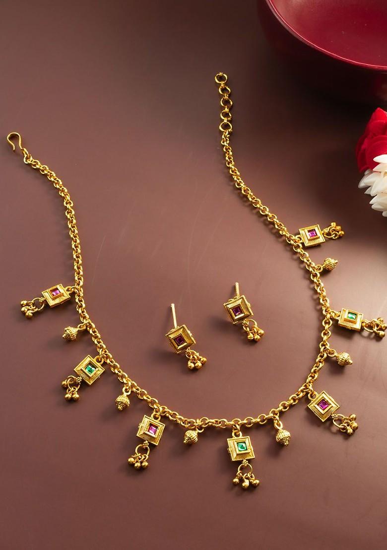 Gold Plated Kundan Choker Set