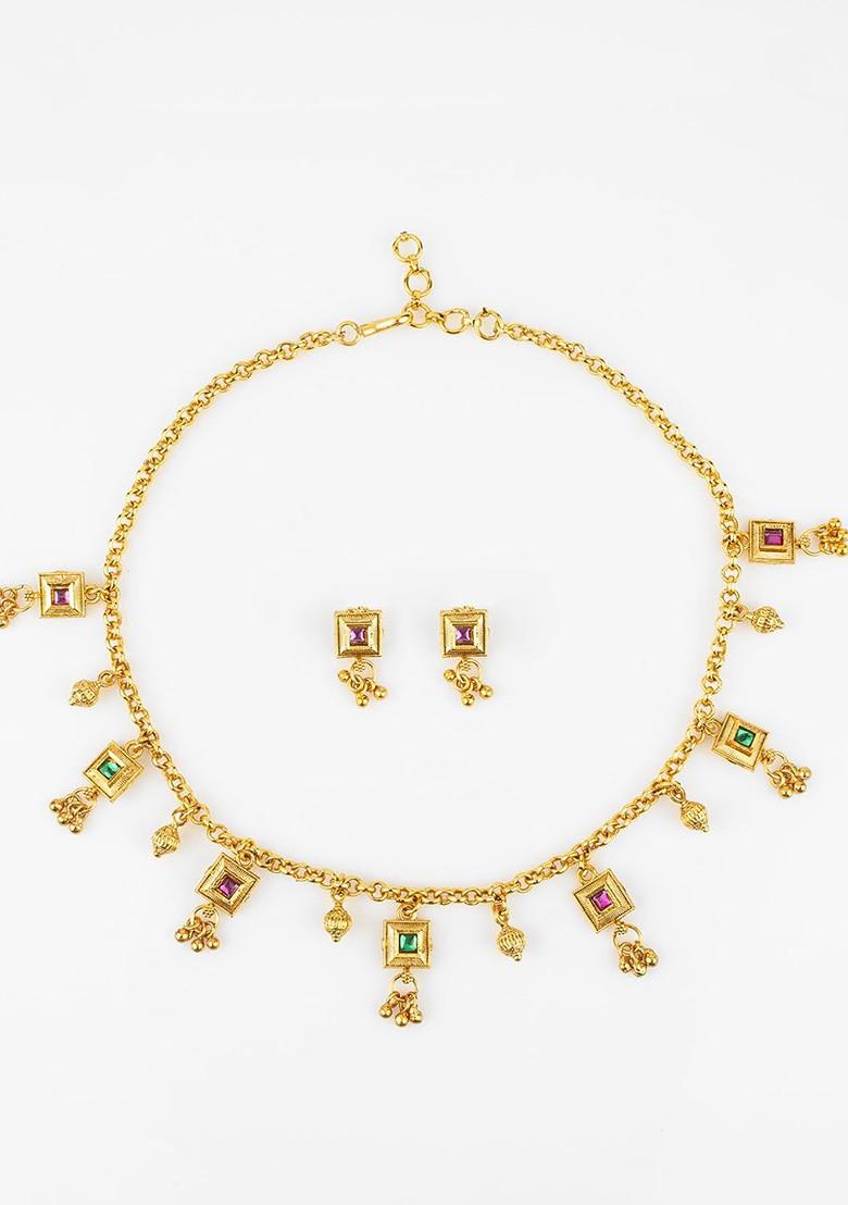 Gold Plated Kundan Choker Set
