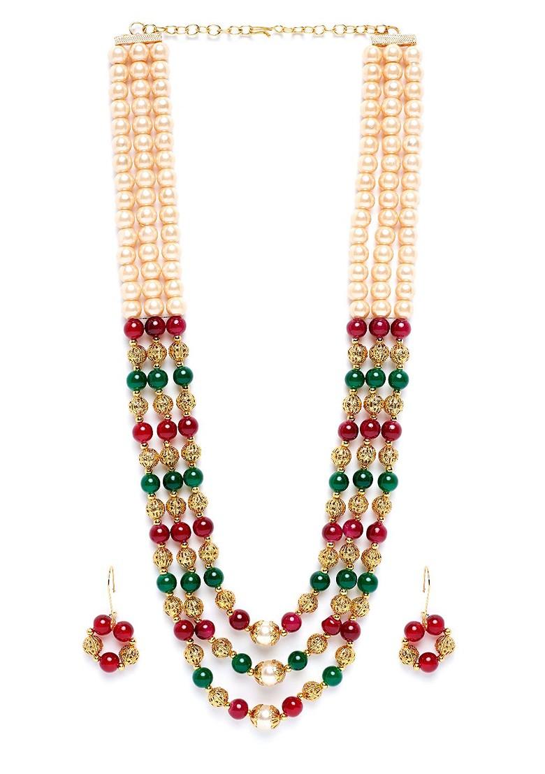 Multicoloured Handcrafted Jewellery Set