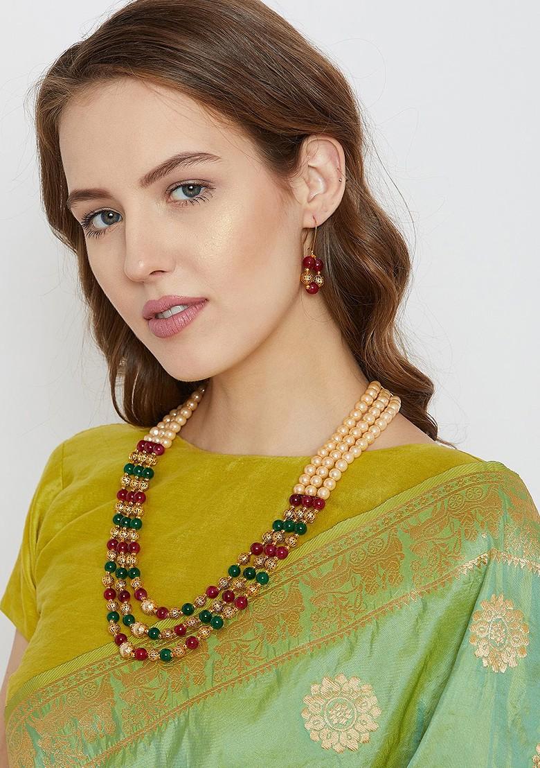 Multicoloured Handcrafted Jewellery Set