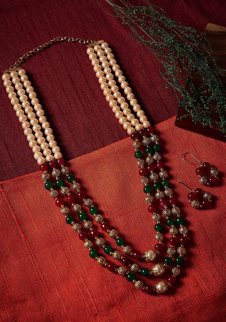 Multicoloured Handcrafted Jewellery Set