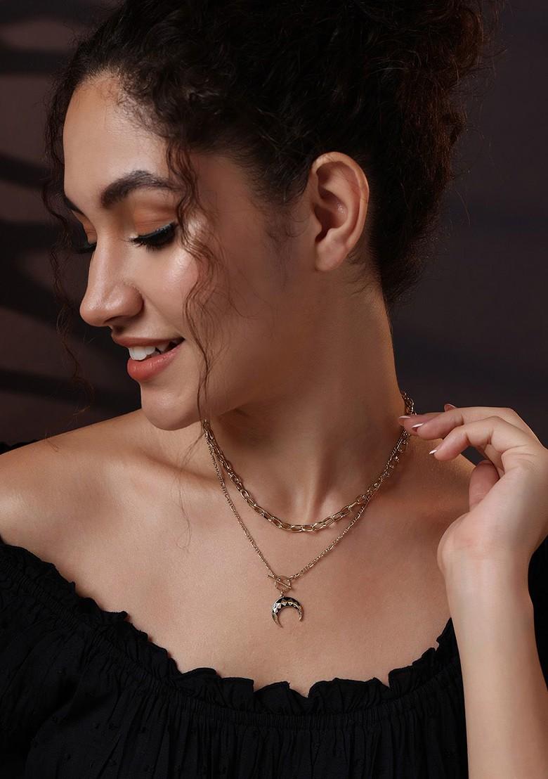 Gold Plated Layered Handcrafted Jewellery Set