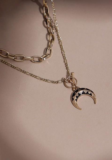 Gold Plated Layered Handcrafted Jewellery Set