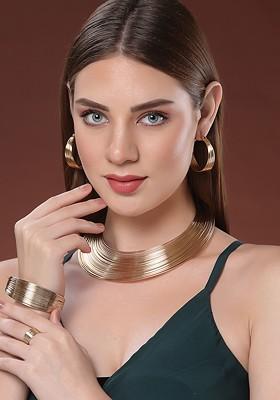 18Kt Gold Plated Stainless Steel Tarnish Free Waterproof Jewellery Set