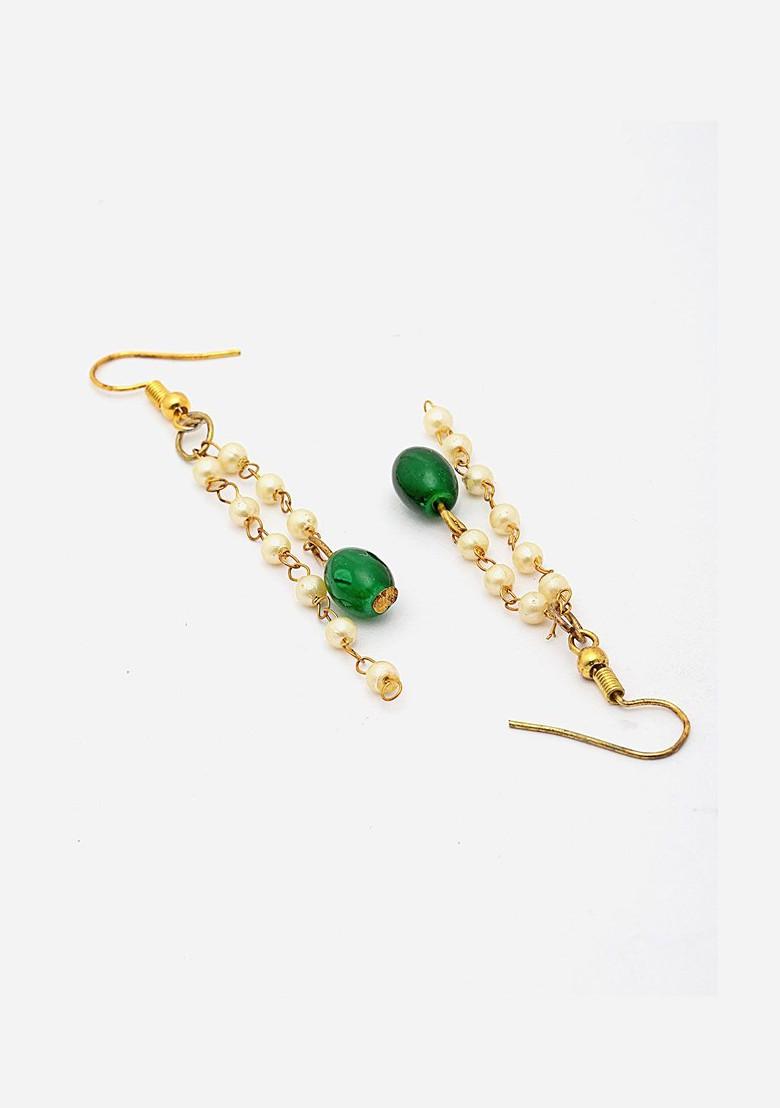 Gold Plated Pearls Beaded Choker Jewellery Set