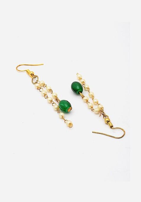 Gold Plated Pearls Beaded Choker Jewellery Set