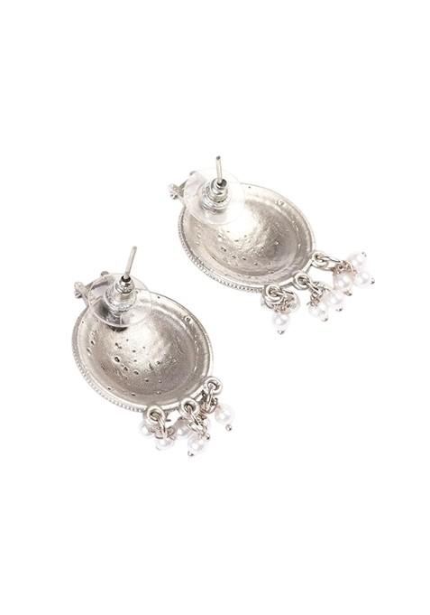 Silver Silver Plated Beaded Jewellery Set