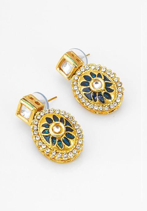 Stone Studded And Beaded Jewellery Set