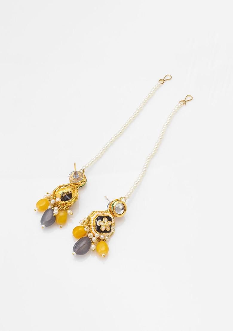 Gold Plated Studded Jewellery Set