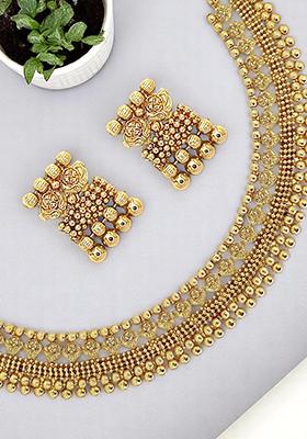 Gold Plated Traditional Choker Set
