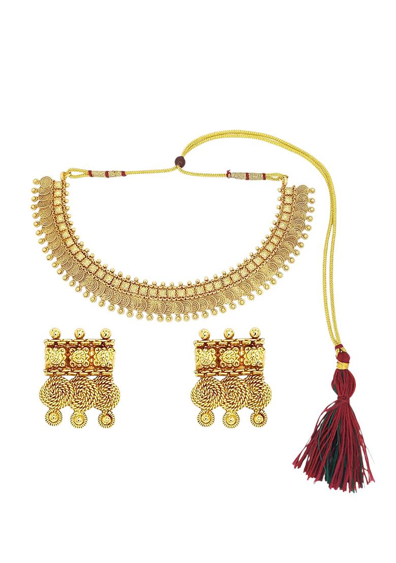 Gold Plated South Indian Necklace Set