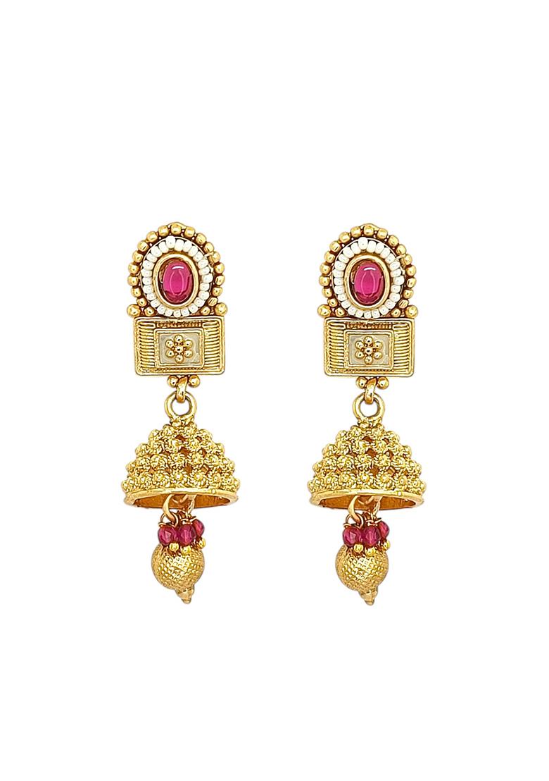 Gold Plated Meenakari Necklace Set