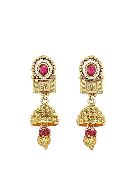 Gold Plated Meenakari Necklace Set