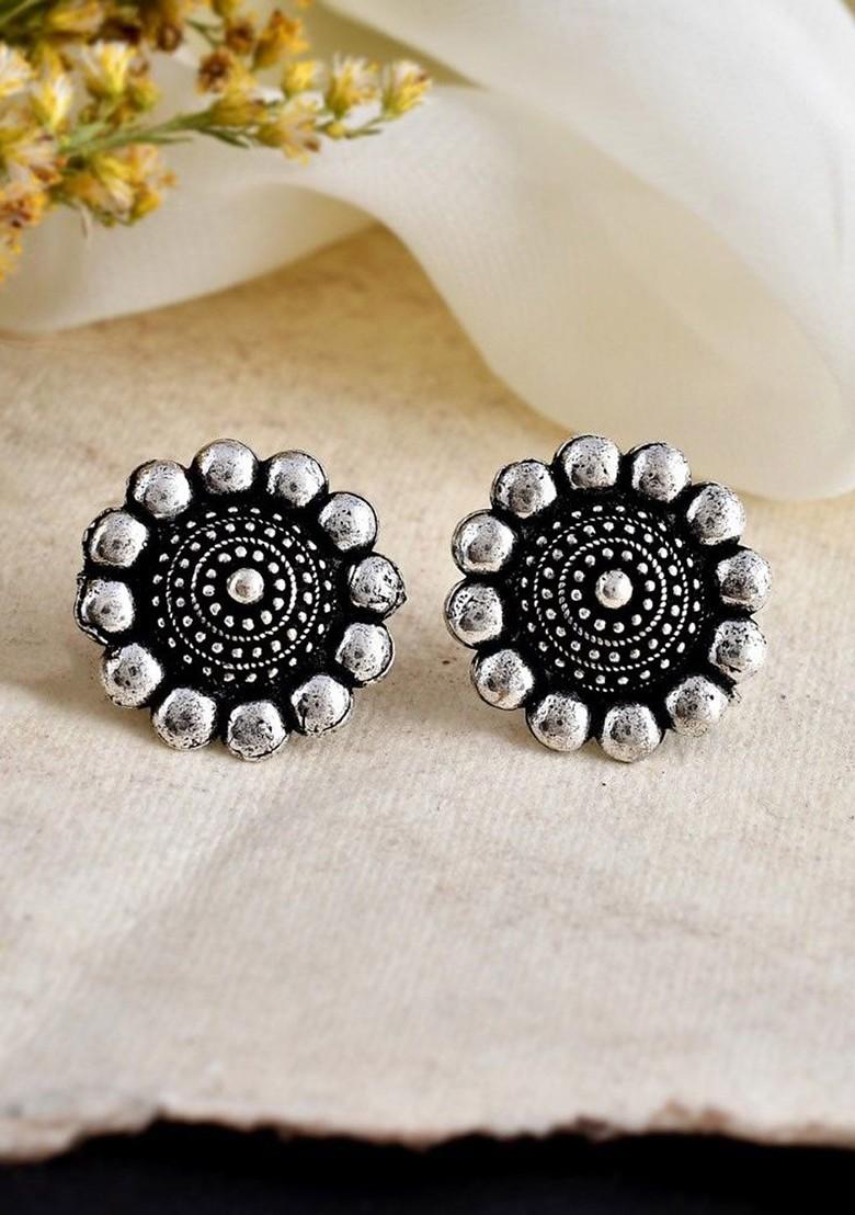 Silver Plated Oxidised Jewellery Set