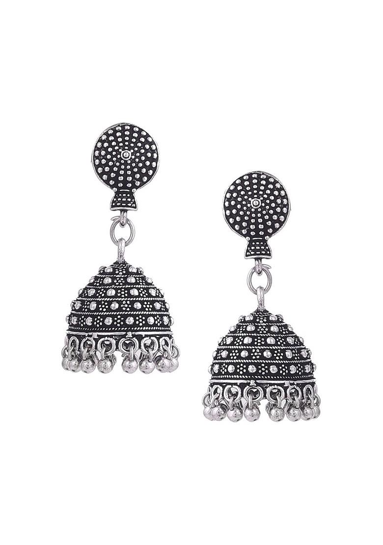 Silver Plated Oxidised Jewellery Set