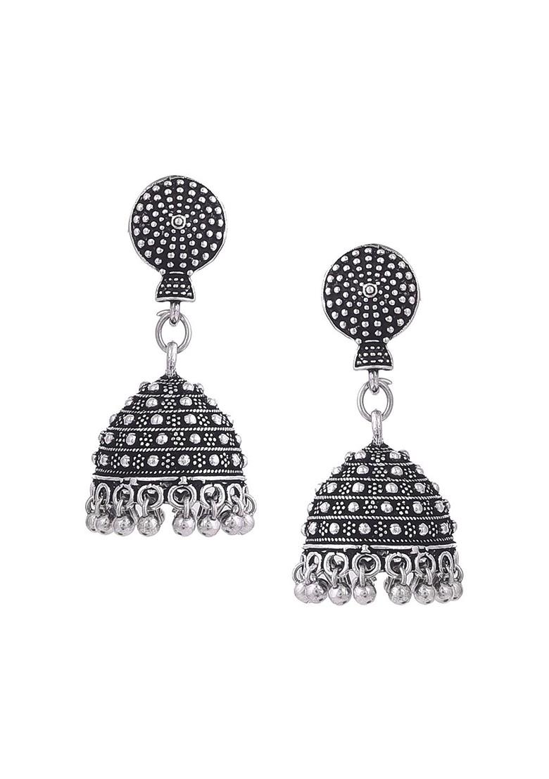 Silver Plated Oxidised Jewellery Set