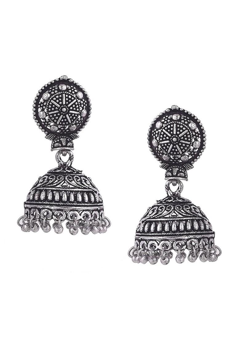 Silver Plated Oxidised Jewellery Set