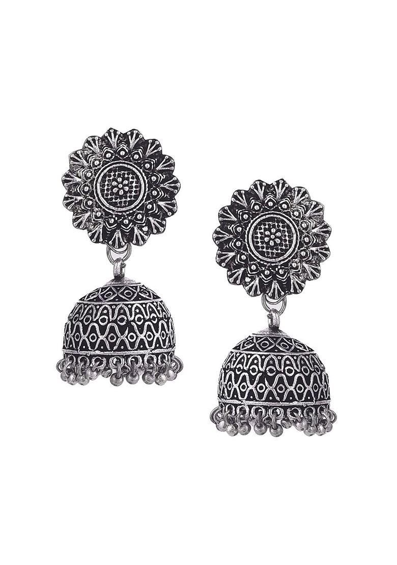 Silver Plated Oxidised Jewellery Set