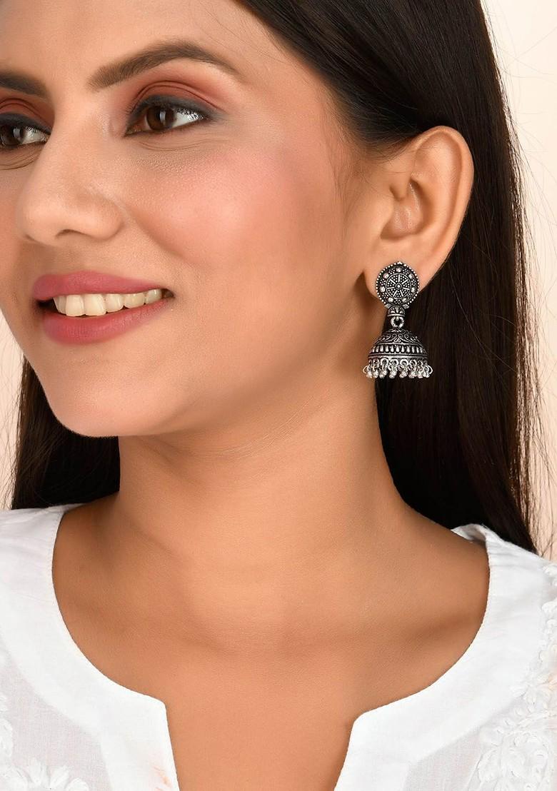 Silver Plated Oxidised Jewellery Set