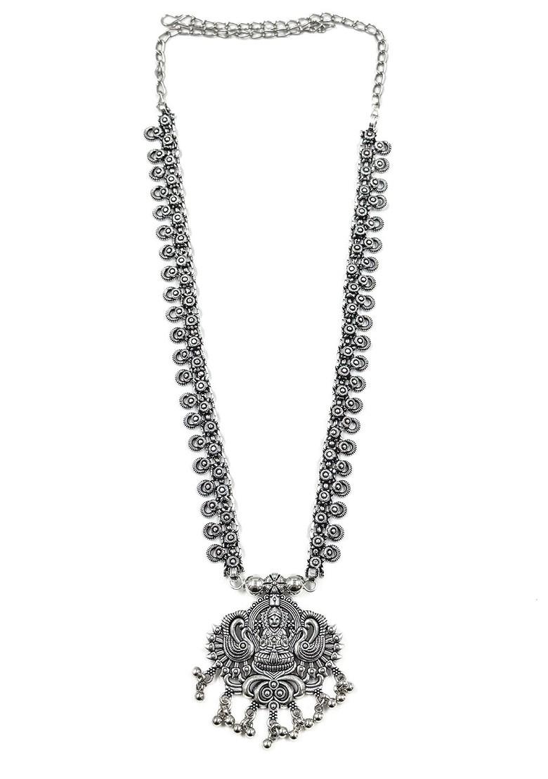 Silver Plated Oxidised Jewellery Set