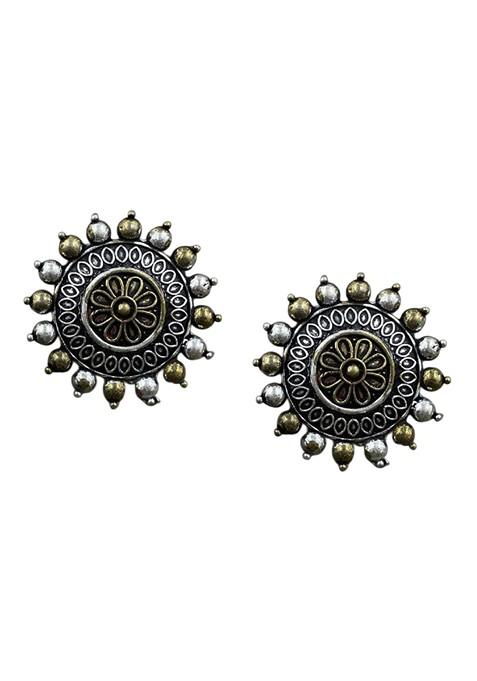 Silver Plated Oxidised Jewellery Set