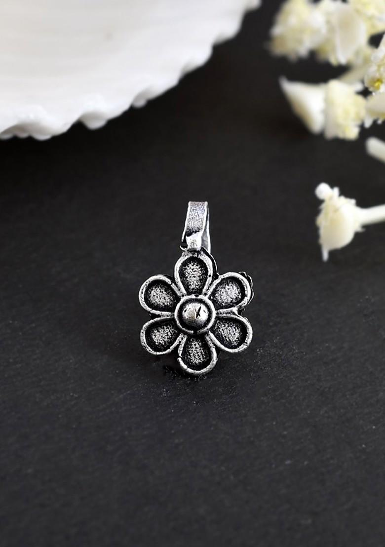 Shilpi Thread Silver Plated Oxidised Jewellery Set