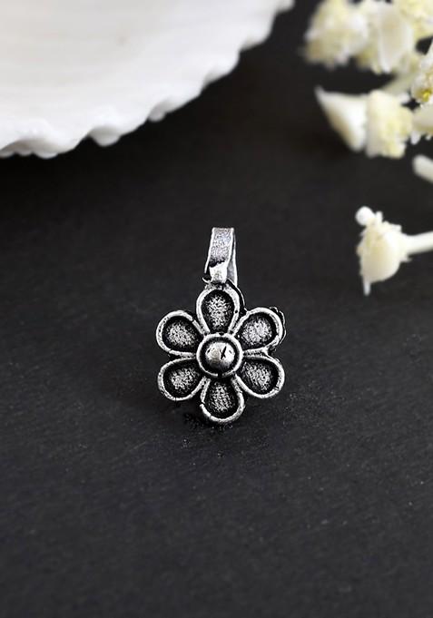 Shilpi Silver Plated Oxidised Necklace Jewellery Set