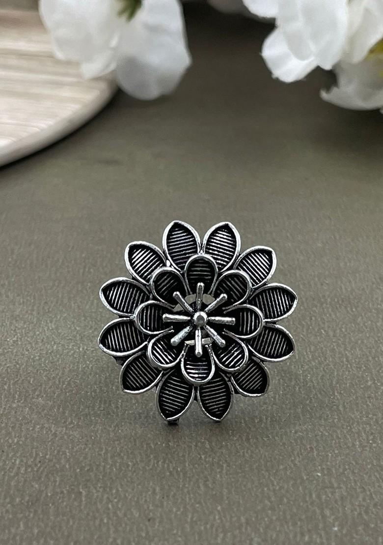 Silver Plated Oxidised Jewellery Set