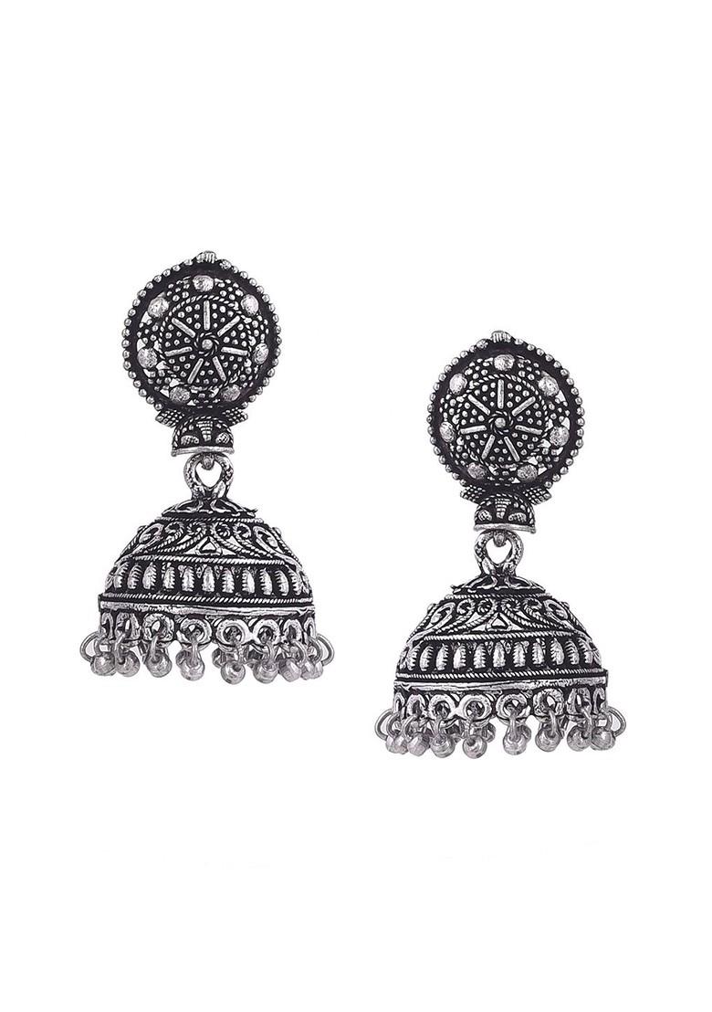 Silver Plated Oxidised Jewellery Set