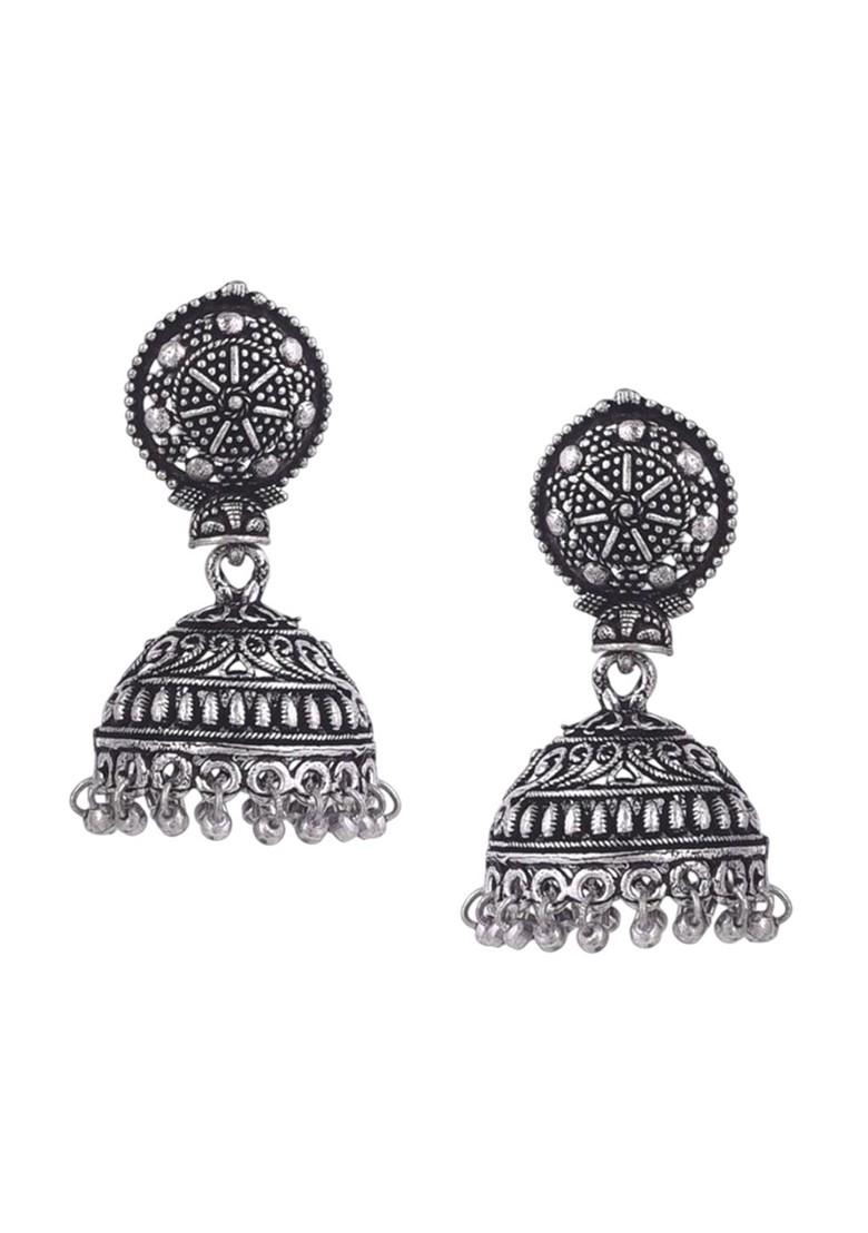 Mahira Silver Plated Oxidised Jewellery Set