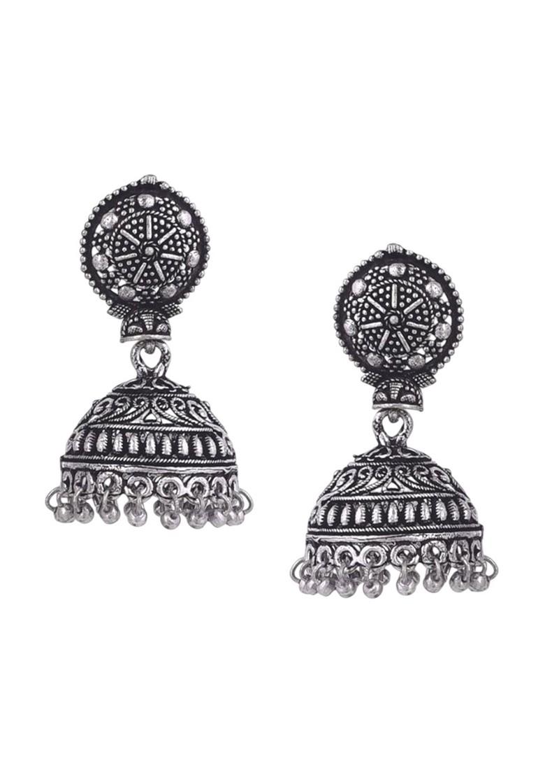 Mahira Silver Plated Oxidised Jewellery Set