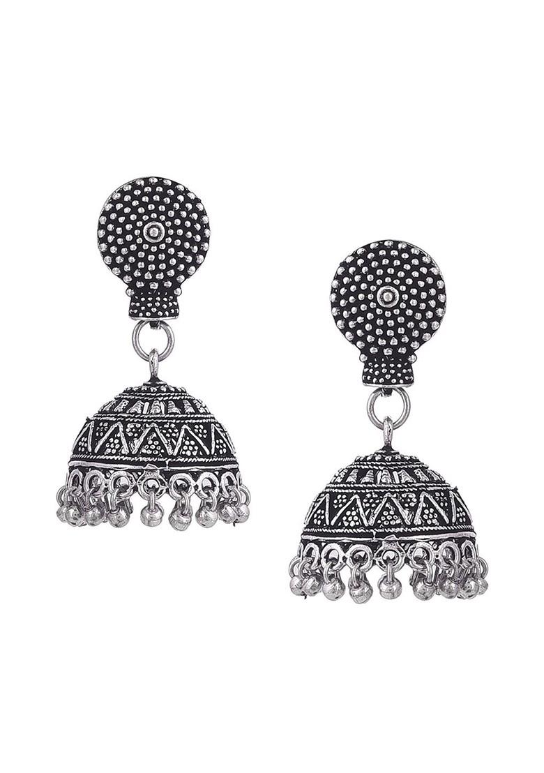 Silver Plated Oxidised Jewellery Set