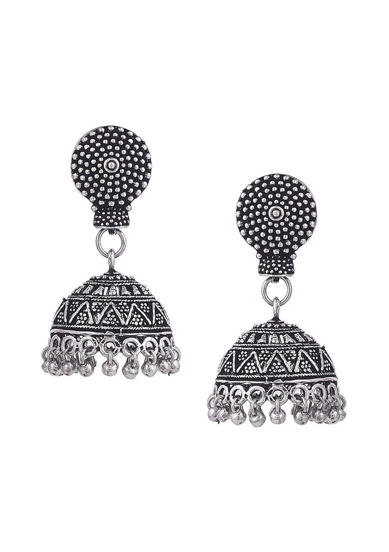 Silver Plated Oxidised Jewellery Set